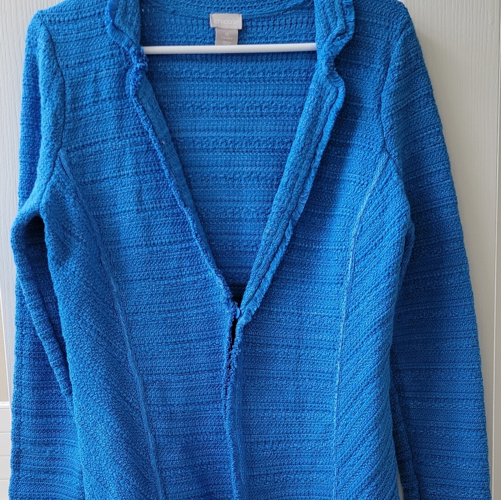 Never used Chico's blue jacket